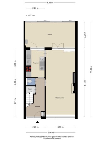 Floorplan - Van Randerodestraat 79, 5282 XJ Boxtel